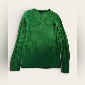 Tommy Hilfiger Vibrant Green Knit Sweater